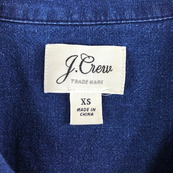 J.Crew Chambray Button Down Short Sleeve Top - Picture 5 of 5